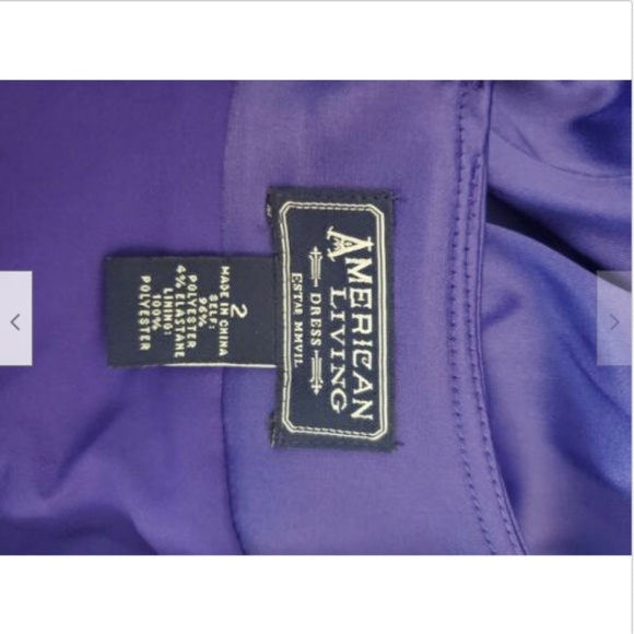 American Living Sz 2 Sheath Mini Dress Purple - Picture 6 of 6